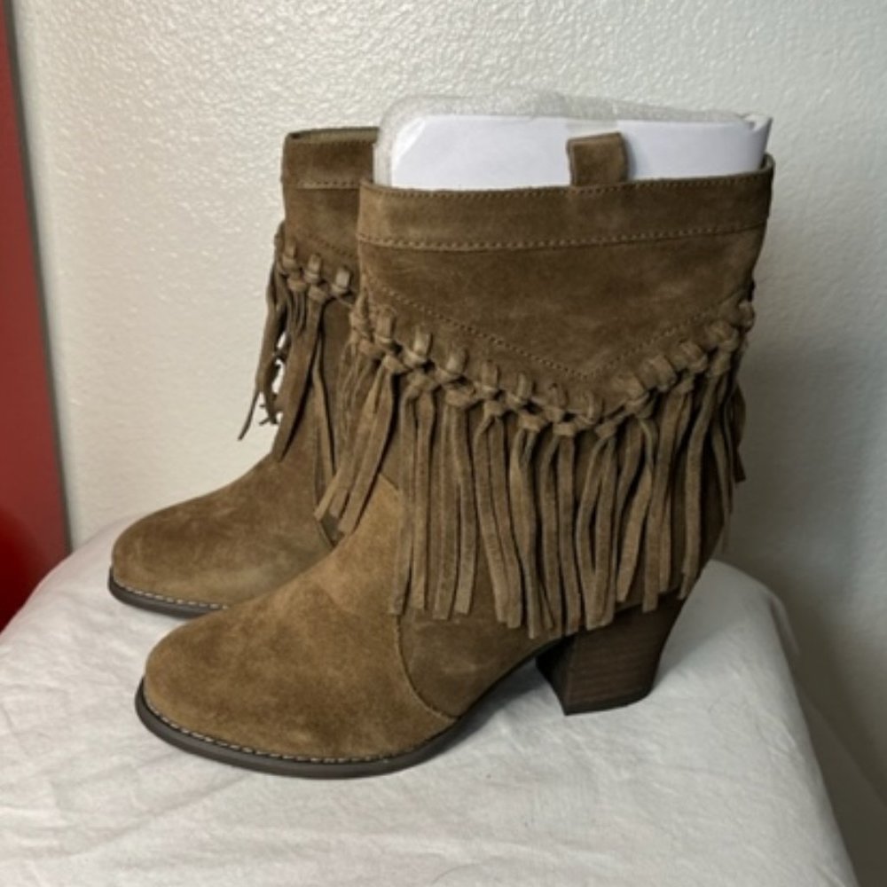 NEW Boho Fringe Suede Boots